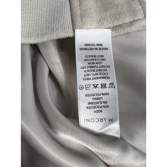 Marconi Men's Faux Suede Bomber Jacket Coat- Size Medium Old Money Quiet Luxury - Picture 6 of 6